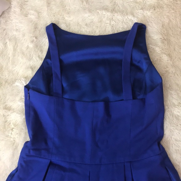 Ralph Lauren Blue Pleated mini Dress size 4 - Picture 6 of 8